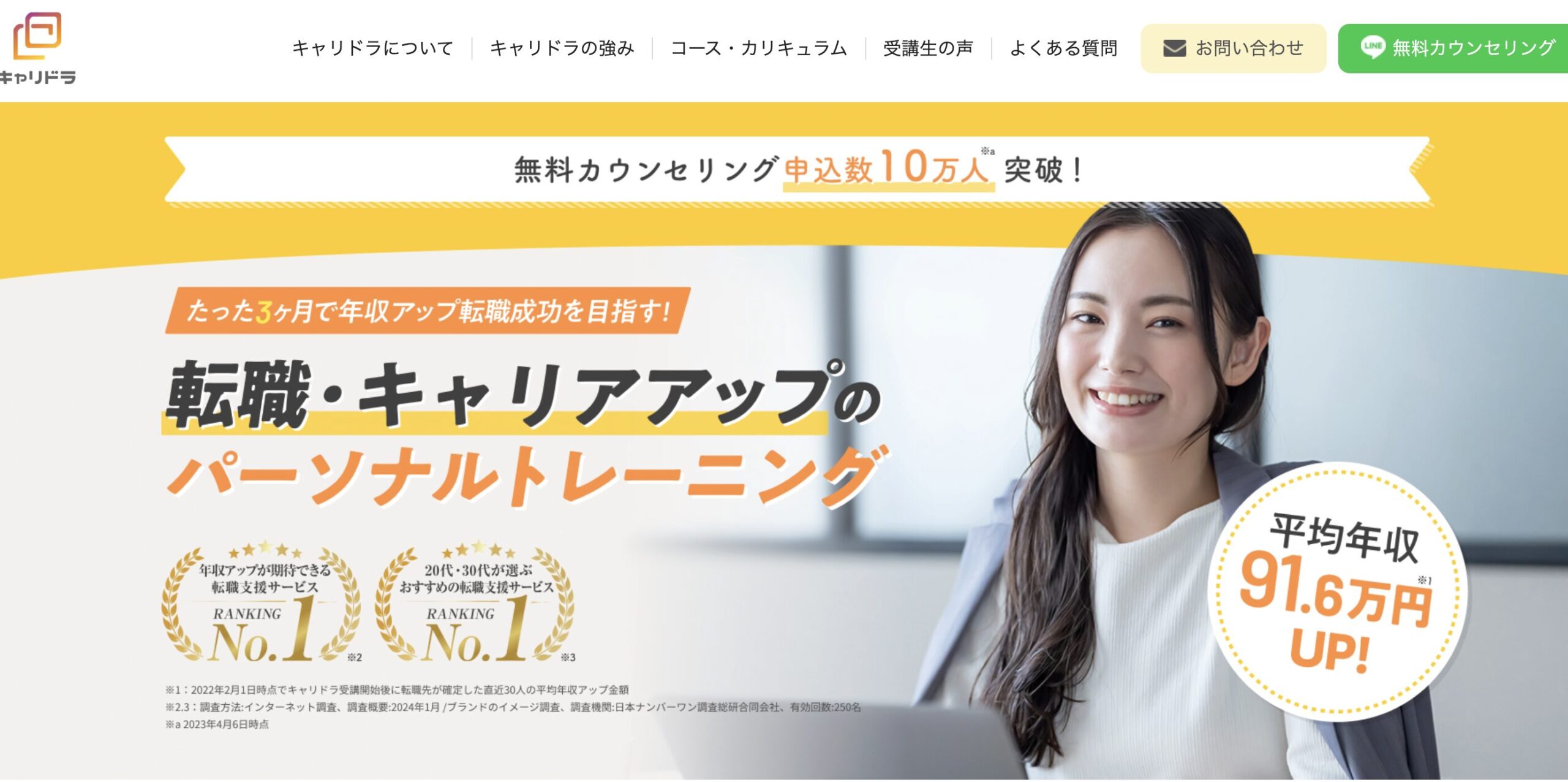 キャリドラ公式サイト画像